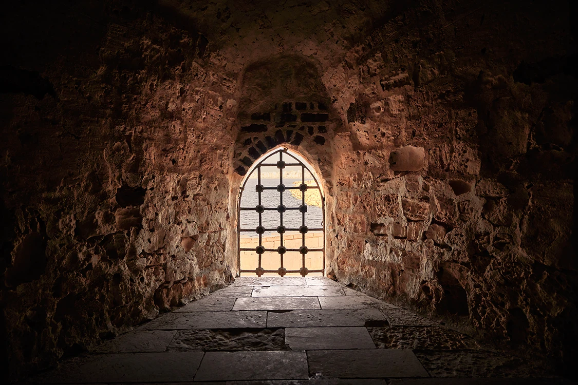 celda masmorra ciudadela Qaitbay Alejandria Egipto